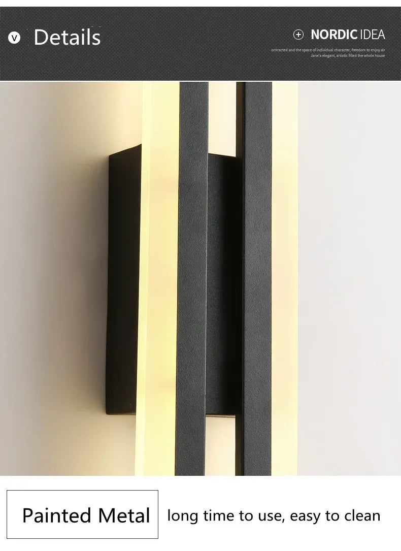 Applique murale LED moderne, tube en cuivre, abat-jour en acrylique, éclairage d'intérieur pour salon, couloir