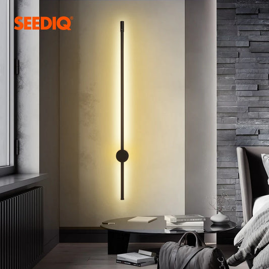Applique murale LED moderne longue pour la maison, la chambre à coucher, le salon, montage en surface, pour canapé, applique murale, luminaire