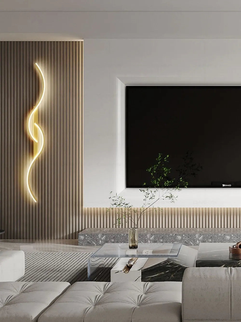 Modern LED Wall Lamp Minimalist Led Light Bedroom Bedside Long Strip Wall Sconces Living Room Sofa Home Indoor Lighting Fixture