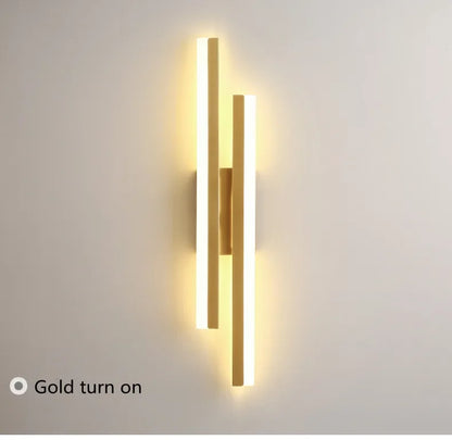 Applique murale LED moderne, tube en cuivre, abat-jour en acrylique, éclairage d'intérieur pour salon, couloir