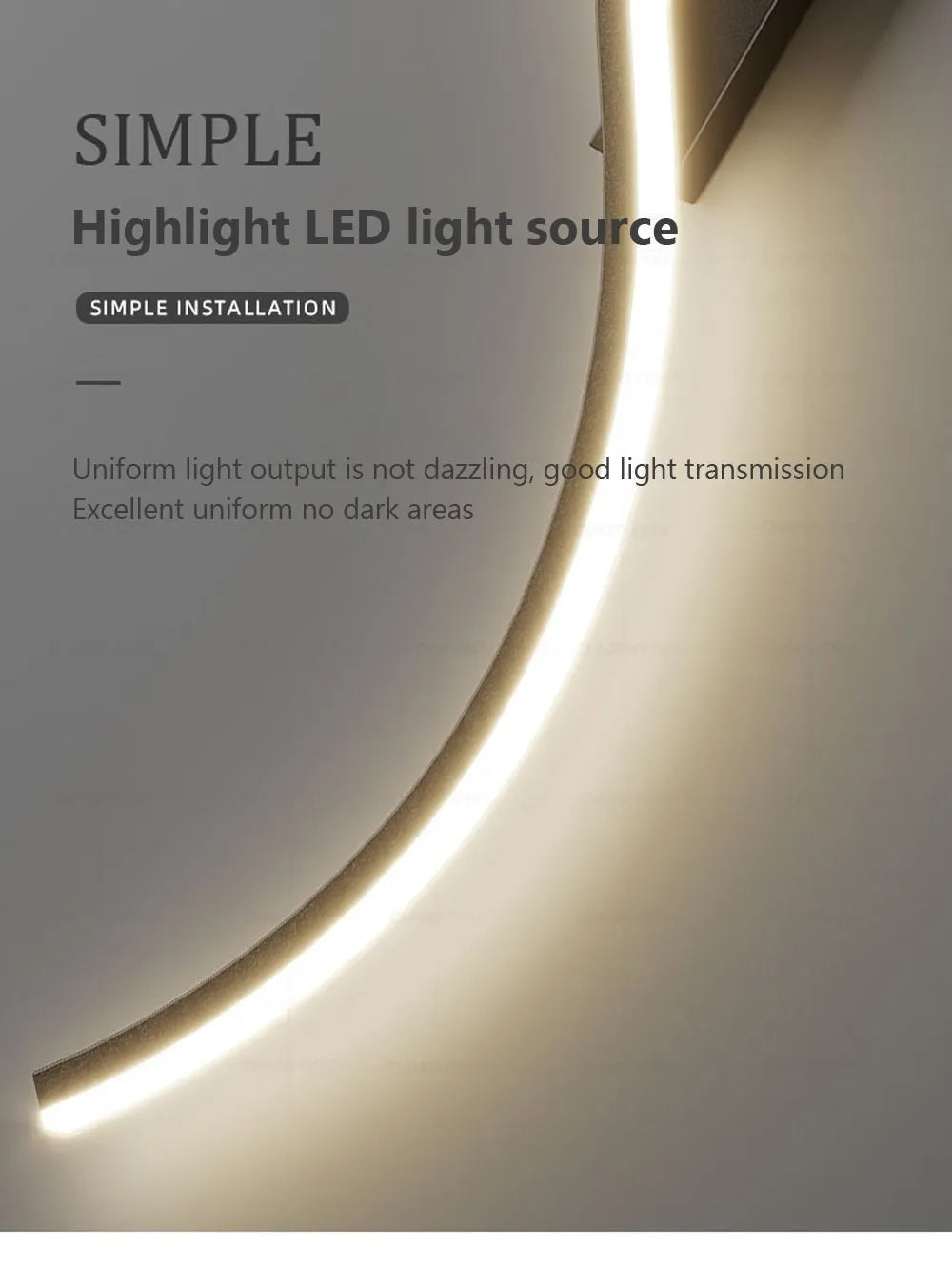 Modern LED Wall Lamp Minimalist Led Light Bedroom Bedside Long Strip Wall Sconces Living Room Sofa Home Indoor Lighting Fixture