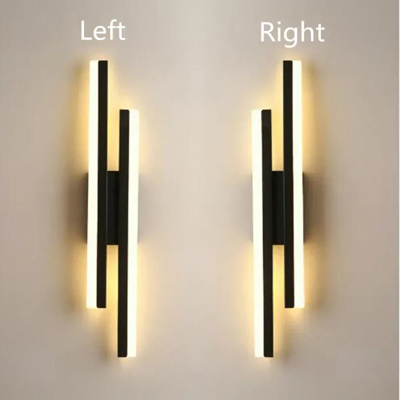 Applique murale LED moderne, tube en cuivre, abat-jour en acrylique, éclairage d'intérieur pour salon, couloir