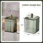 Transparent cotton storage box desktop dresser lipstick makeup box household dust-proof cotton swab  miscellaneous storage box