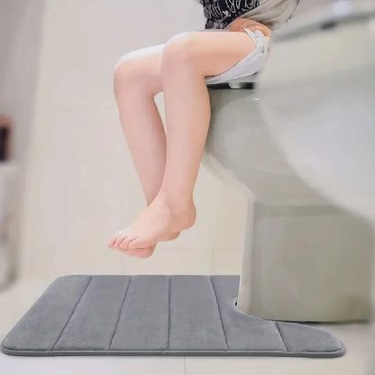 Ensemble de 3 tapis de salle de bain doux, absorbant, en mousse à mémoire de forme, séchage rapide, antidérapant, pour cuisine, salle de douche, paillasson, tapis de sol pour toilettes