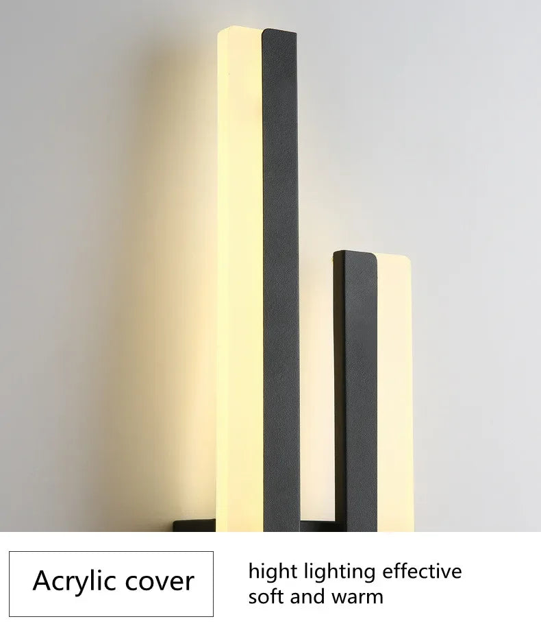 Applique murale LED moderne, tube en cuivre, abat-jour en acrylique, éclairage d'intérieur pour salon, couloir