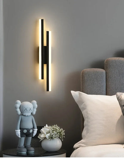 Applique murale LED moderne, tube en cuivre, abat-jour en acrylique, éclairage d'intérieur pour salon, couloir