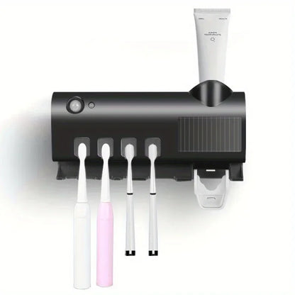 Porte-brosse à dents multifonction, stérilisation UV par induction, support automatique pour dentifrice, brosse à dents électrique