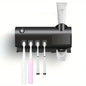 Porte-brosse à dents multifonction, stérilisation UV par induction, support automatique pour dentifrice, brosse à dents électrique