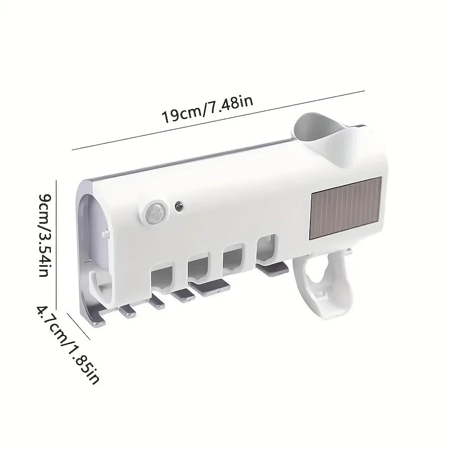 Porte-brosse à dents multifonction, stérilisation UV par induction, support automatique pour dentifrice, brosse à dents électrique